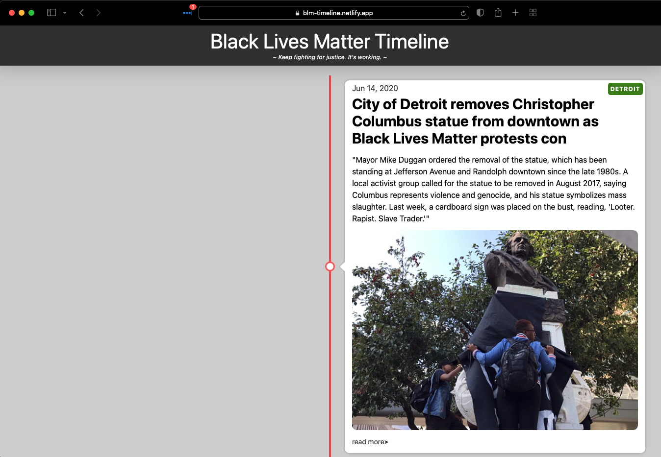 BLM Timeline 📰